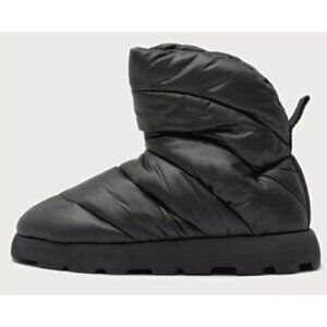 Piumestudio Luna Black Pillow Boot Womens 37 Evereve Ankle Bootie Vegan New‎ 6